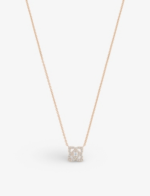 De Beers 18ct White Gold Diamond Pendant Necklace