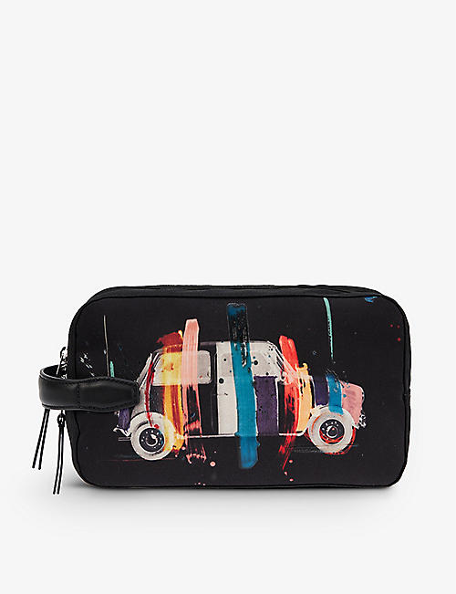 PAUL SMITH: Graphic-print recycled-polyester washbag