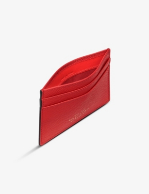 SMYTHSON: Panama leather card holder