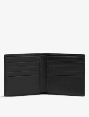 Shop Smythson Black Panama Grained Leather Wallet