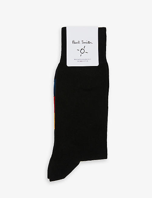 PAUL SMITH: Striped stretch cotton-blend ankle socks
