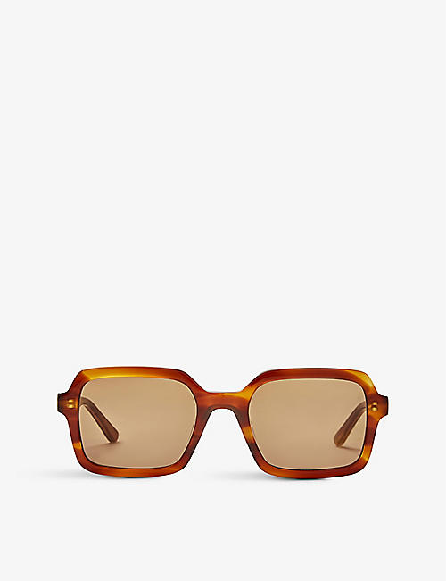 HOT FUTURES: Dreamland butterfly-frame tortoiseshell acetate sunglasses