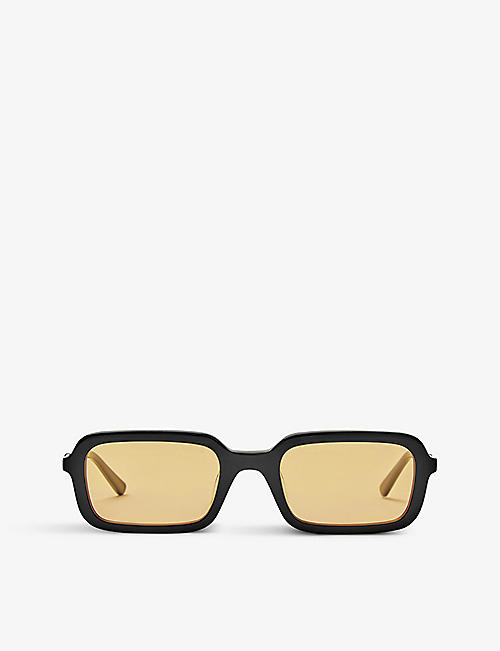 HOT FUTURES: Dazed rectangle-shape acetate sunglasses