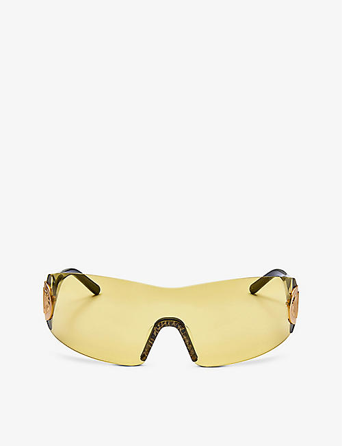 HOT FUTURES: Club Kid shield-frame acetate sunglasses