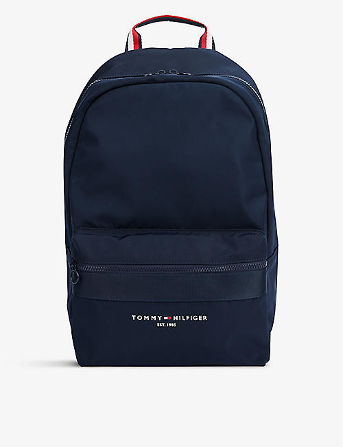 TOMMY HILFIGER: Established logo-print shell backpack