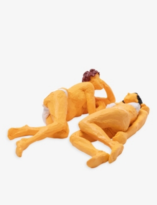 SELETTI: Love is a Verb Maya & Sofia resin ornament