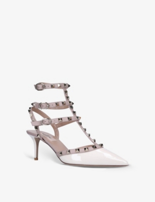 VALENTINO GARAVANI So Noir rockstud leather courts