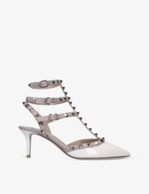 VALENTINO GARAVANI: So Noir rockstud leather courts