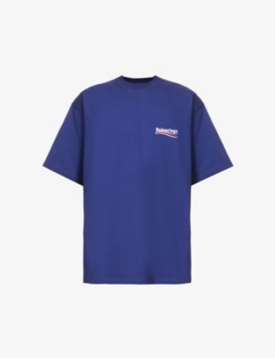 Oversized Logo-Embroidered Cotton-Jersey T-Shirt