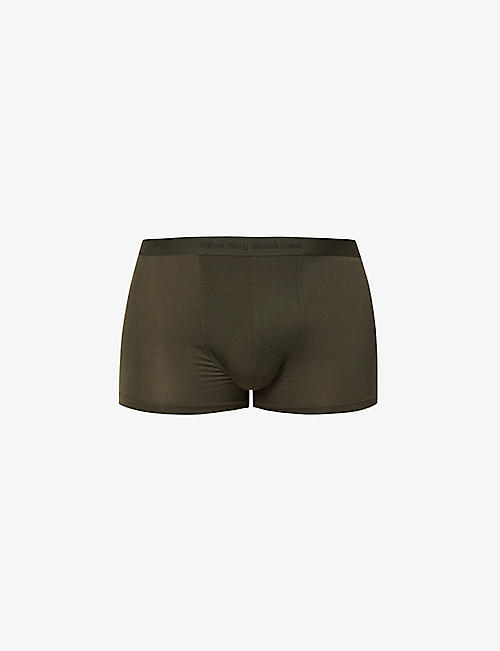 BJORN BORG: Tencel mid-rise pack of two stretch-jersey trunks