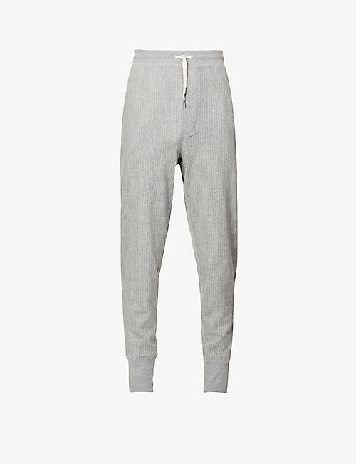 PAUL SMITH: Striped texture cotton-jersey jogging bottoms