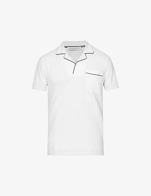 ORLEBAR BROWN: Donald pipe-trimmed cotton polo shirt