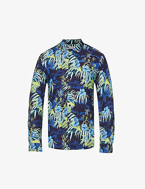ORLEBAR BROWN: Giles floral-print regular-fit woven shirt