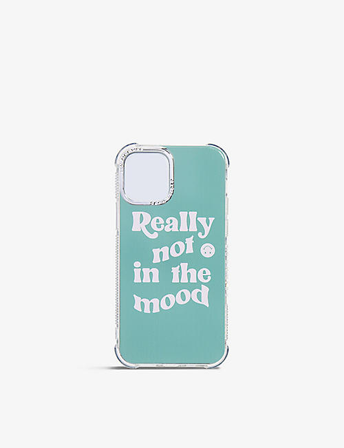 SKINNY DIP: Really Not In The Mood graphic-print iPhone XR 11 phone case