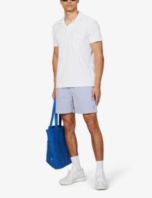 ORLEBAR BROWN: Terry towelling cotton polo shirt