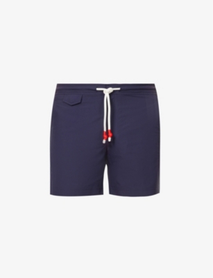 Shop Orlebar Brown Standard Drawstring-waist Regular-fit Swim Shorts In Navy