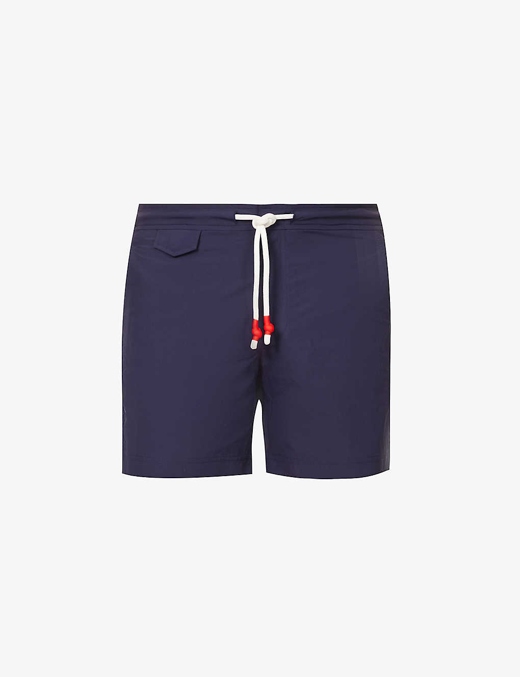 Shop Orlebar Brown Mens Navy Standard Drawstring-waist Regular-fit Swim Shorts
