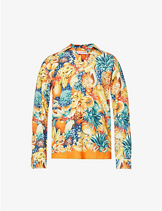 ORLEBAR BROWN: Ridley tropical-print relaxed-fit woven shirt