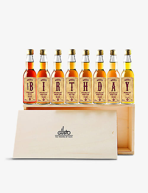 IL GUSTO: Happy Birthday whisky miniatures tasting gift set