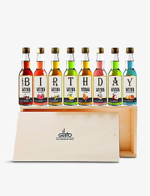 IL GUSTO: Happy Birthday vodka tasting gift set 8x40ml