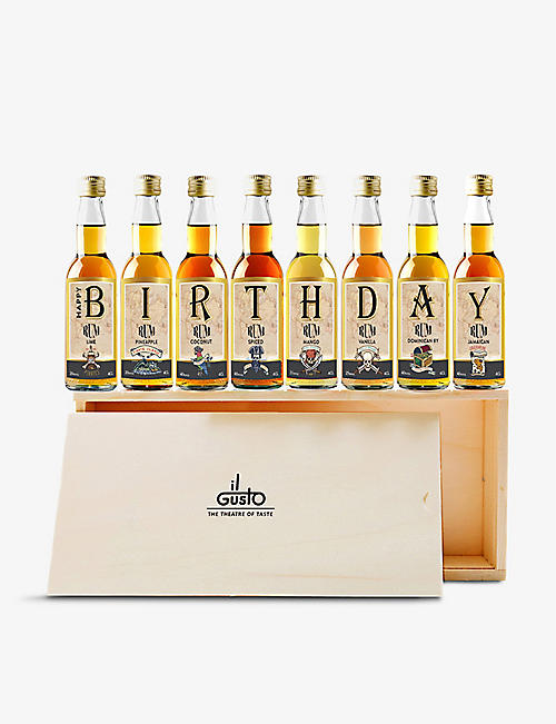 IL GUSTO: Happy Birthday rum miniatures tasting gift set