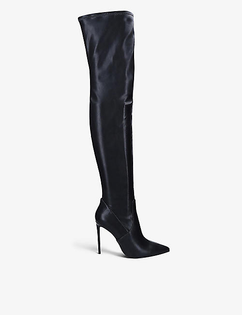 STEVE MADDEN: Vava over-the-knee faux-leather boots