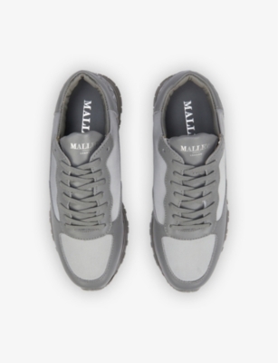 grey suede mallet trainers
