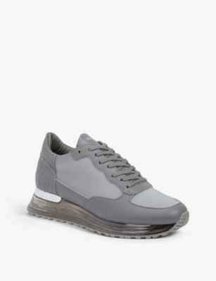 grey suede mallet trainers