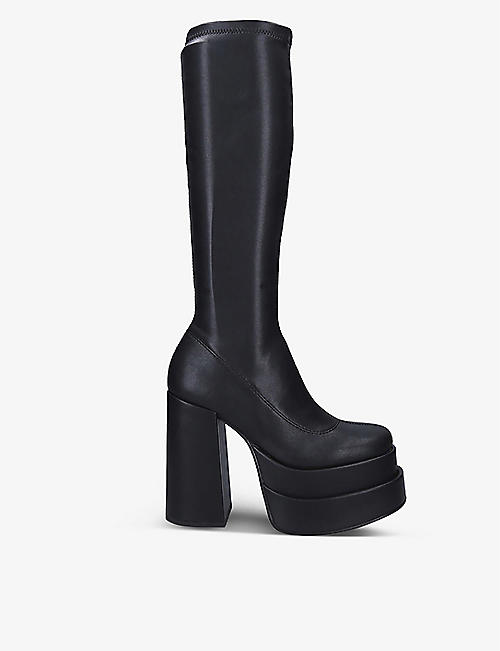 STEVE MADDEN: Cypress knee-high faux leather boots