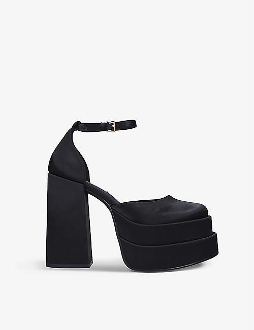 STEVE MADDEN: Charlize platform-heel satin sandals