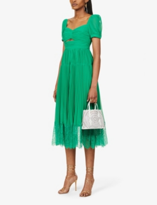 midi self portrait dress