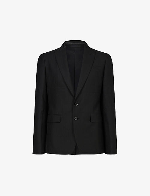 ALLSAINTS: Bane single-breasted recycled-polyester blazer