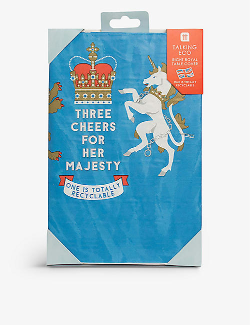 TALKING TABLES：英国国旗图案印花纸质桌套 180 厘米 x 120 厘米