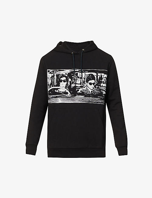 PAUL SMITH: Graphic-print relaxed-fit organic-cotton hoody