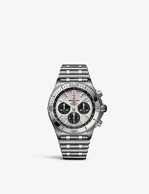BREITLING: AB0134101G1A1 Chronomat stainless-steel automatic watch