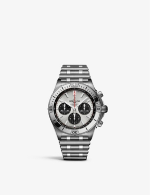 Breitling Ab0134101g1a1 Chronomat Stainless-steel Automatic Watch In Silver