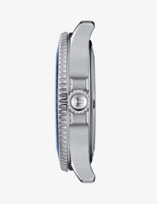 Shop Tissot Men's Blue T120.210.11.041.00 Seastar 2000 Stainless-steel Watch