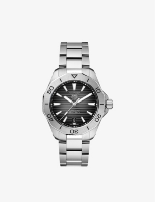 Tag Heuer Wbp2110.ba0627 Aquaracer Stainless Steel Automatic Watch In Aqua / Black