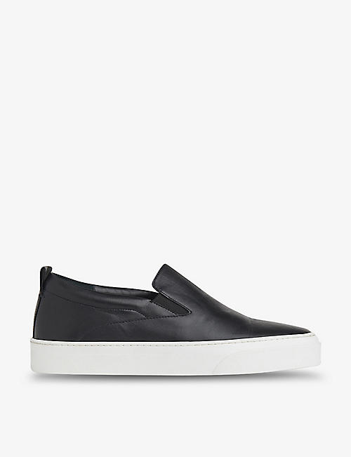 WHISTLES: Kinsley slip-on leather trainers