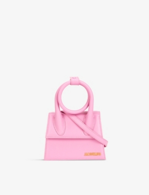 Jacquemus Le Chiquito Noeud Leather Top Handle Bag In Light Pink | ModeSens