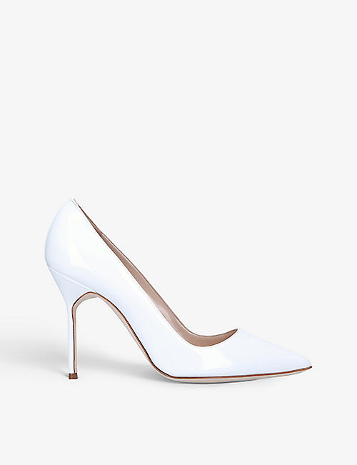 MANOLO BLAHNIK: BB 105 pointed-toe patent-leather courts