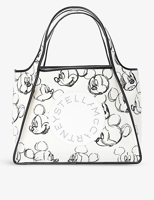 STELLA MCCARTNEY: Stella McCartney x Disney graphic-print cotton-blend tote bag