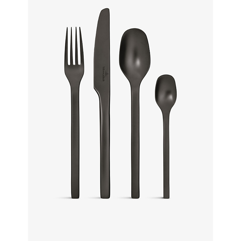 Villeroy & Boch Manufacture Rock 16-piece Stainless-steel Cutlery Set In Multi