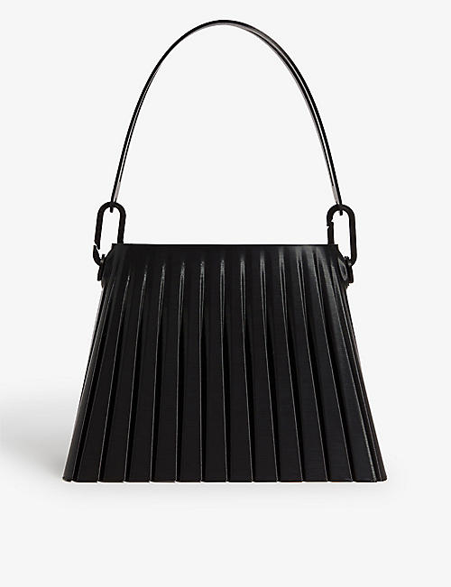 TOUCHLESS: Pleated Classic 3D-printed shoulder bag