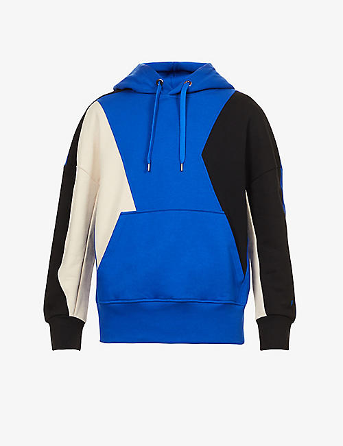 NEIL BARRETT: Modernist logo-print cotton-jersey hoodie