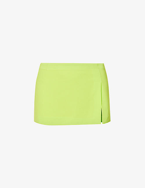 MIAOU: Miaou x Paloma Micro low-rise stretch-woven mini skirt