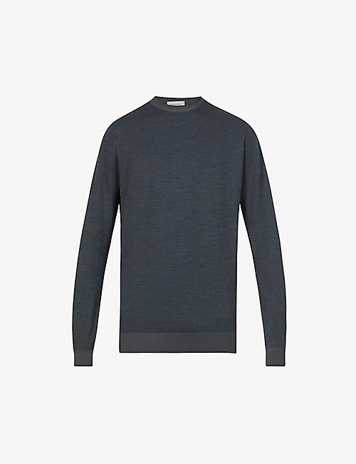 JOHN SMEDLEY: Crewneck wool sweatshirt