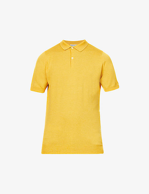 JOHN SMEDLEY: Payton regular-fit merino-wool polo shirt