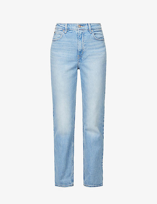 LEVIS: 70s High Slim straight-leg high-rise stretch-denim jeans