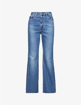 LEVIS: 70s High Flare flared high-rise stretch-denim jeans